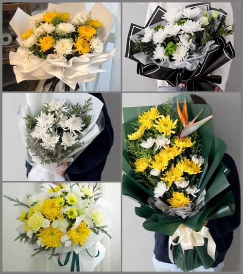 广东汕头市潮南区陇田镇芝兰村白事花束代送